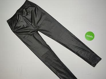 jeans wide: Legginsy Ze skóry ekologicznej damskie, rozmiar L — 3