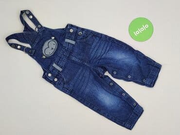 spodnie ciążowe lidl: Ogrodniczki, Lupilu, 9-12 miesięcy, stan - Idealny — 2