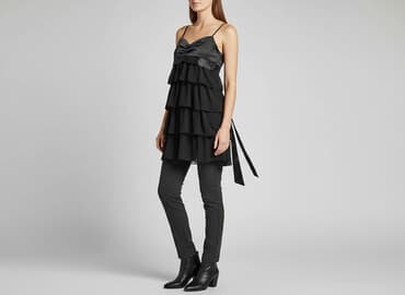 satynowe sukienki mini: Sukienka damska, rozmiar M — 6