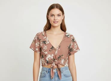 bluzki do plisowanej spódnicy: PULL&BEAR, Bluzka damska, rozmiar M — 7