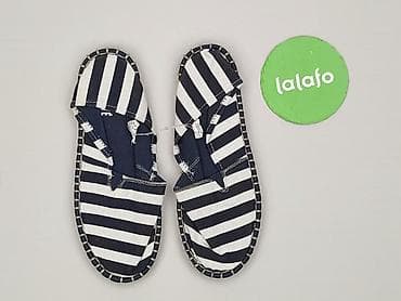 ecco polska: Damskie espadryle w paski - Model: espadryle wsuwane - Rozmiar: 38 — 2