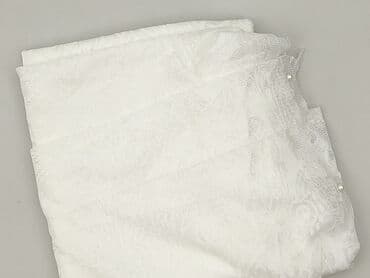 Biała firana/zasłona żakardowa z dekoracyjnymi perełkami - Materiał — 1