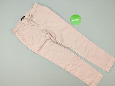 granatowe chinosy damskie: One Love, Spodnie materiałowe damskie, rozmiar S — 2