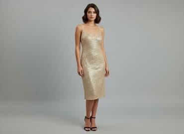 sukienki brokatowa plus size: Sukienka damska, rozmiar L — 7