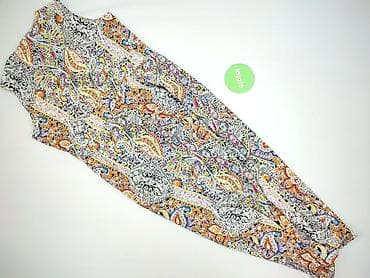 ponczo c: Kombinezon damski bez rękawów, wzorzysty - Fason: długi kombinezon z — 4