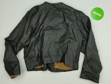 marynarka z kapturem damska: Kurtka skórzana damska, M — 3