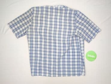 koszula w bialo niebieska krate damska: Women`s shirt, size XL — 4