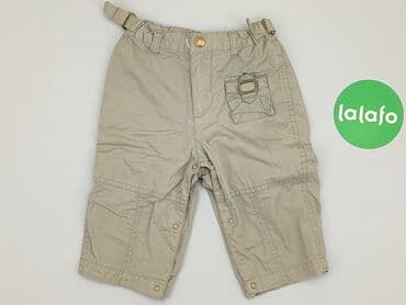 ubrania dla dzieci z traktorem: Baby material trousers, 6-9 months, 68-74 cm, condition - Good — 2