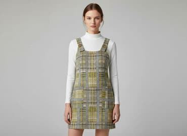 spódniczka na szelkach zara: Zara, Sukienka damska, rozmiar S — 6