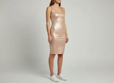 satynowe sukienki mini: INSTYLE, Sukienka damska, rozmiar S — 7