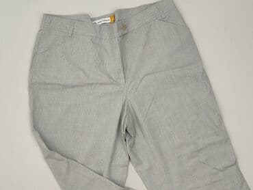 szare szerokie jeansy: Spodnie materiałowe damskie, rozmiar 2XL — 1