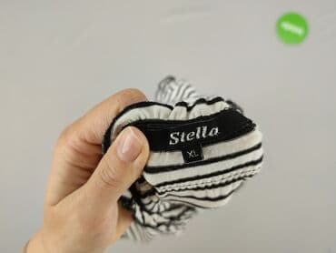 biała bluzka w czarne paski: Stella, Women's blouse, size XL — 5