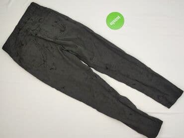 spodnie z dziurami plus size: Spodnie materiałowe damskie, S — 3