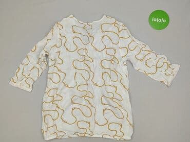 białe bluzki ze zlotym nadrukiem: Tunika damska, rozmiar S — 3