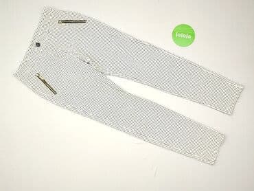 eleganckie sukienki z gipiury: Material trousers for women, size S (EU 36) — 2