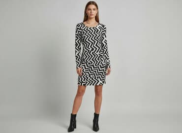 sukienka w geometryczne wzory h m: H&M, Sukienka damska, rozmiar S — 1