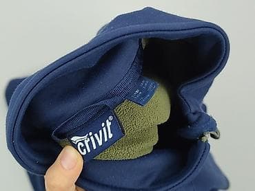 bluza softshell: Męska bluza/softshell Crivit - Kolor: granatowy z oliwkowymi suwakami — 5