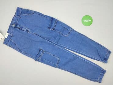 spodnie jogger damskie z łańcuszkiem: Jeansy damskie, M — 3