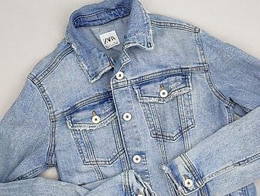 jeans mom fit pull and bear: Zara, Kurtka jeansowa damska, rozmiar S — 1