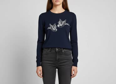 sweter piórkowy na drutach: F&F, Bluzka damska, rozmiar S — 1