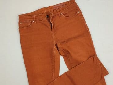 spodnie woskowane brązowe reserved: Material trousers for women, size M (EU 38) — 1
