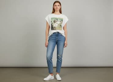 koszulki latynka allegro: Sinsay, Women`s T-shirt, size S — 1