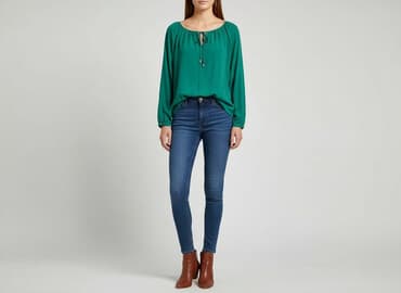 sukienka ze stójką zara: Zara, Bluzka damska, rozmiar L — 6