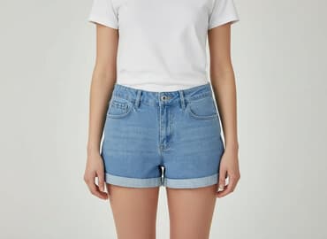 shein spodnie jeansowe: Shein, Szorty damskie, rozmiar M — 7