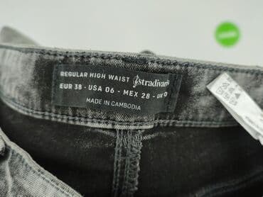 stradivarius brokatowe jeansy: Stradivarius, Jeansy damskie, rozmiar M — 4