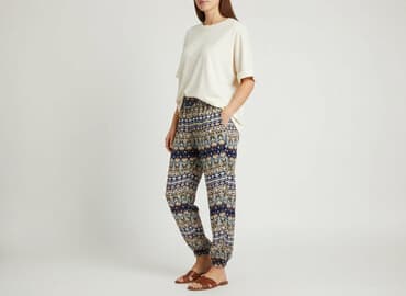 spodnie moro dresy: Spodnie materiałowe damskie, rozmiar S — 5