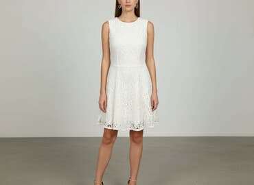 biała sukienki na panieński: H&M, Sukienka damska, rozmiar S — 7