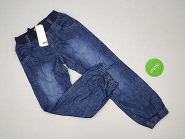mickey jeans: Spodnie jeansowe, Name it, 9 lat, 128/134, stan - Idealny — 2