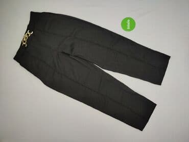 materiałowe spodnie z wysokim stanem lata 80: Spodnie materiałowe damskie, rozmiar L — 2