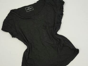 czarne t shirty basic: Sinsay, T-shirt damski, rozmiar XS — 1