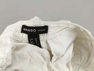 biale buty skarpetkowe: Mango, Spodnie materiałowe damskie, rozmiar M — 4