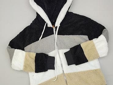 niebieska bluza pull and bear: Teddy, Bluza z kapturem damska, rozmiar XL — 1