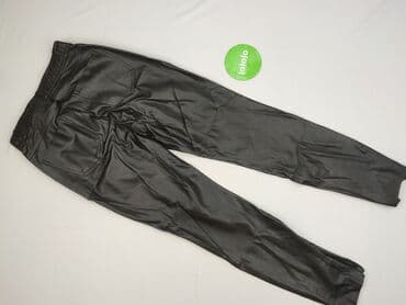 zara spodnie z imitacji skóry: Zara, Spodnie materiałowe damskie, rozmiar M — 3