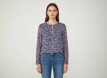 bluzka damska z kwiatem: Bluzka damska, rozmiar M — 5