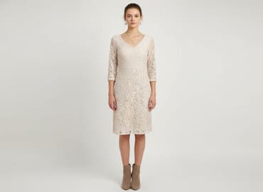 sukienki na wesele długie beżowe: Planet, Sukienka damska, rozmiar XS — 1