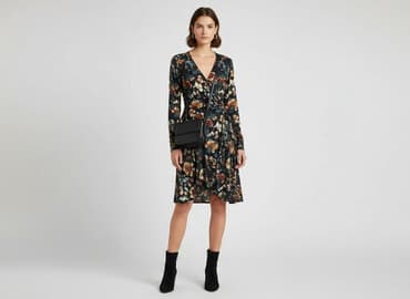 sukienka w kwiatki hm: H&M, Sukienka damska, rozmiar XS — 1