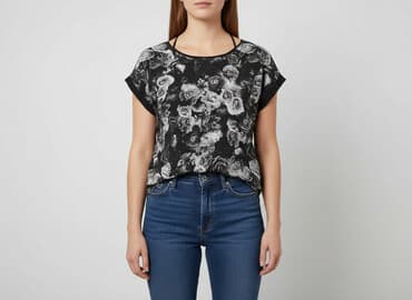 bluzka w kwiaty new yorker: Flame, Bluzka damska, rozmiar XL — 7