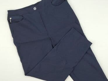 Women: Material trousers for women, size 2XL (EU 44) — 1