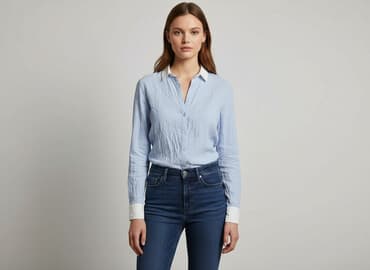 dluga biala koszula: Stradivarius, Koszula damska, rozmiar M — 6