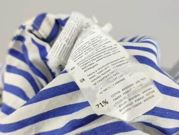 krótkie spodenki z wysokim stanem w paski: Reserved, Szorty damskie, rozmiar S — 7