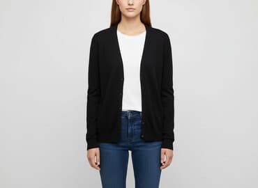 sweter z dekoltem v: Vero Moda, Kardigan damski, rozmiar M — 7