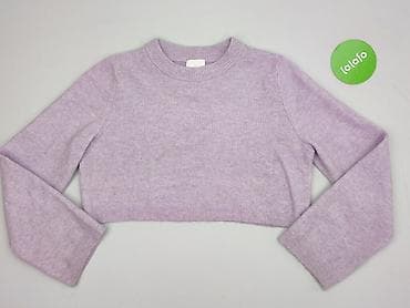 chabrowy sweter: H&M, Sweter damski, rozmiar M — 2