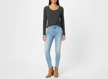 szara bluzka h m: H&M, Bluzka damska, rozmiar S — 8