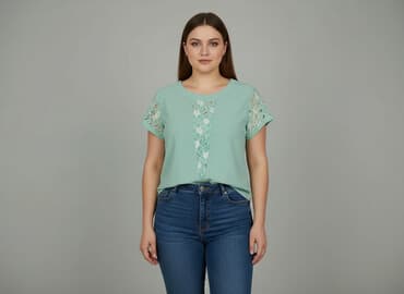 bluzka kolor miętowy: Women's blouse, size XL — 1