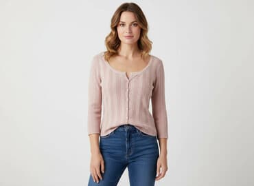 eleganckie swetry damskie różpinane do sukienki: Women`s knitwear, size S — 1