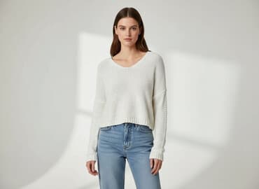 sinsay sweter bialy: Sinsay, Sweter damski, rozmiar S — 1